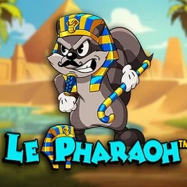 Le Pharaoh online game logo by Hacksaw Gaming on monsterwinscasino.com