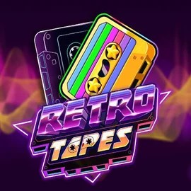 Retro Tapes slot logo by Push Gaming at Monsterwin Casino